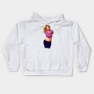 Julianne Hough - An illustration by Paul Cemmick Kids Hoodie